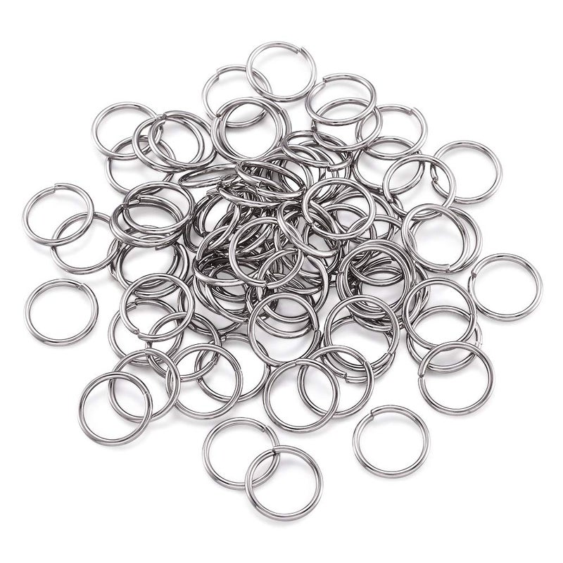 Craftdady 1000Pcs Stainless Steel Open Jump Rings 12mm Round 1.2mm Thick Connector Rings for Jewelry Making - Image 1